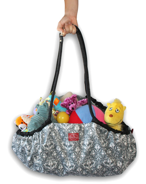 Grey Damask Toy Nanny