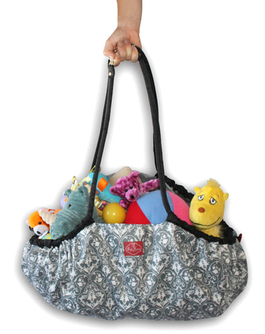 Grey Damask Toy Nanny