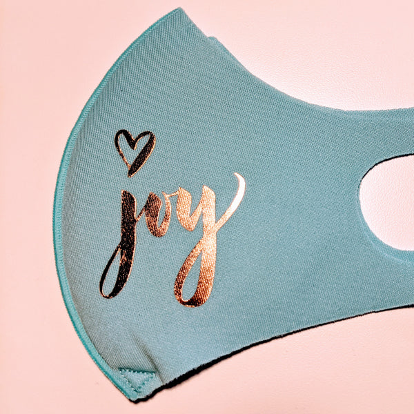 Cloth Face Mask, Copper Ion Fabric Filter - Peace, Love, Kindness & Schools