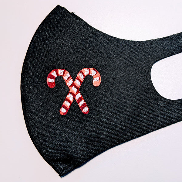 Cloth Face Mask, Copper Ion Fabric Filter - Happy Holidays