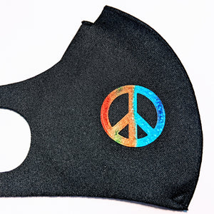 Cloth Face Mask, Copper Ion Fabric Filter - Peace, Love, Kindness & Schools