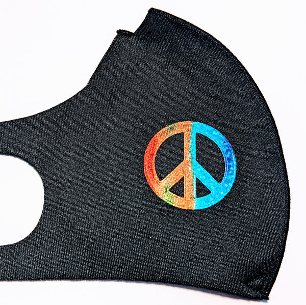 Cloth Face Mask, Copper Ion Fabric Filter - Peace, Love, Kindness & Schools