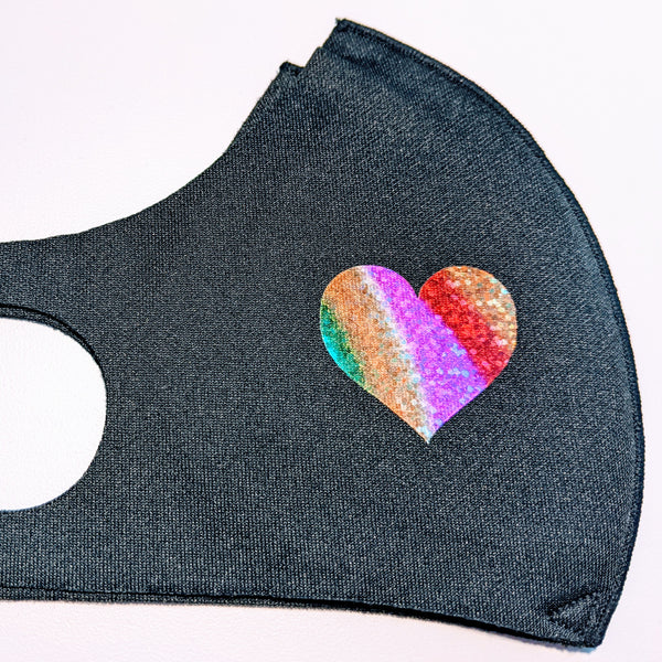Cloth Face Mask, Copper Ion Fabric Filter - Peace, Love, Kindness & Schools