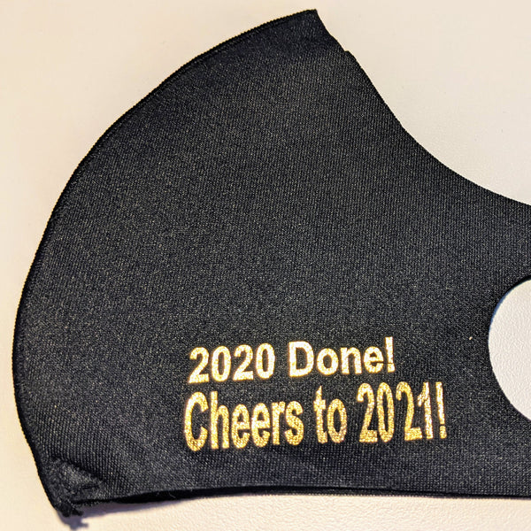 Cloth Face Mask, Copper Ion Fabric Filter - Happy Holidays