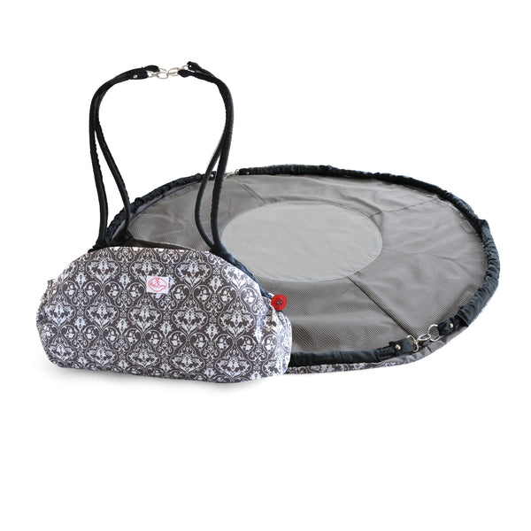 Grey Damask Toy Nanny