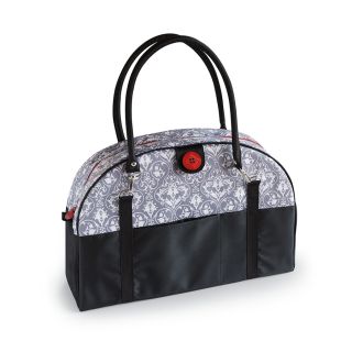 Gray Damask Coop Carry-All Diaper Bag